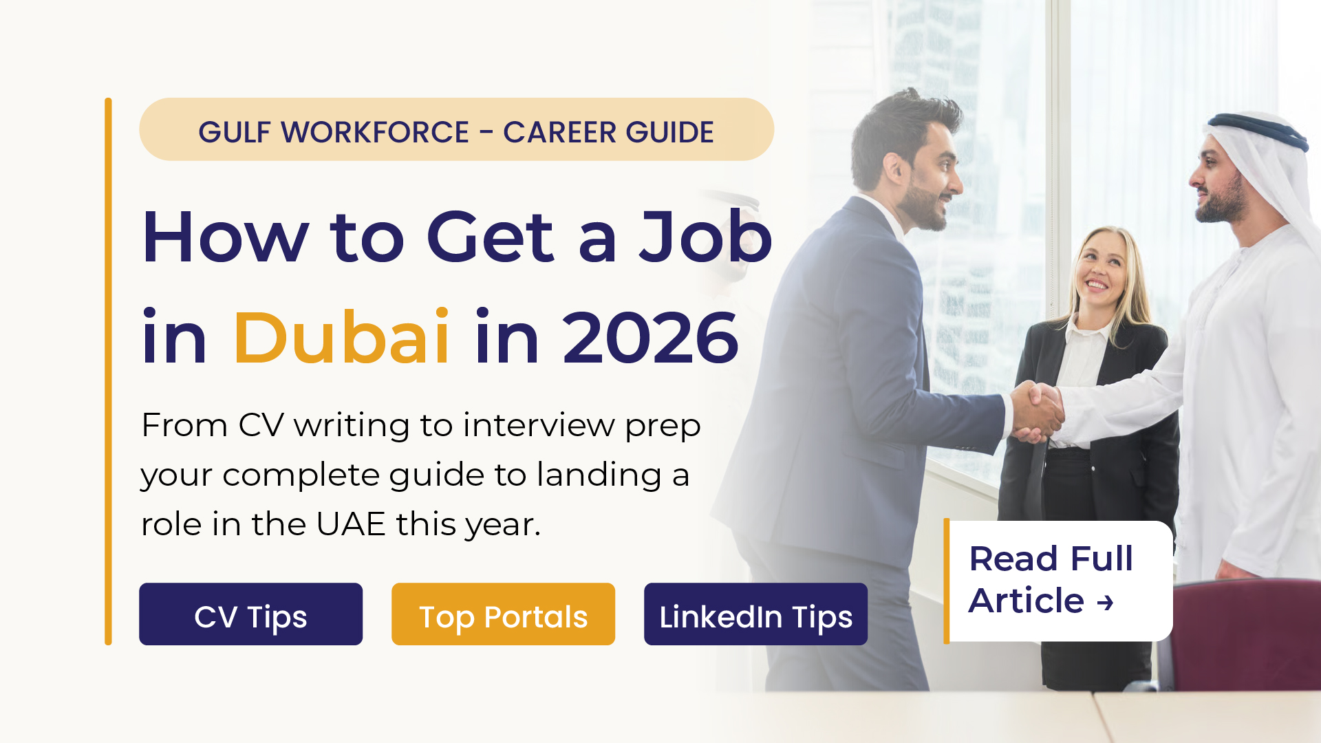 Gulf Workforce — how to get a job in Dubai 2026 guide for job seekers