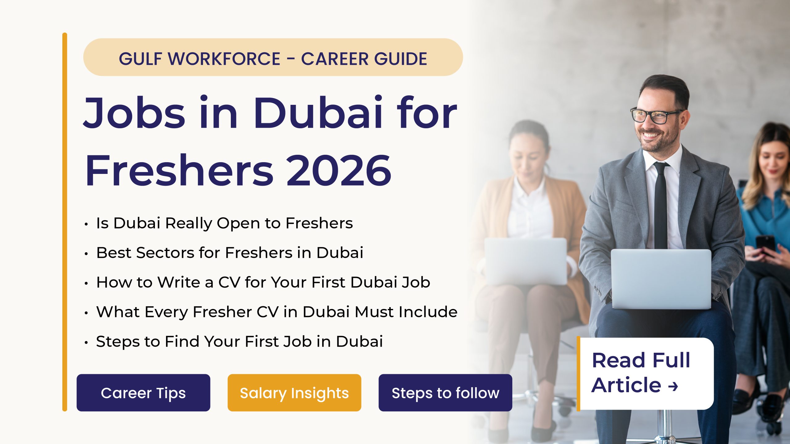 Jobs in Dubai for freshers 2026 — young professionals in Dubai office